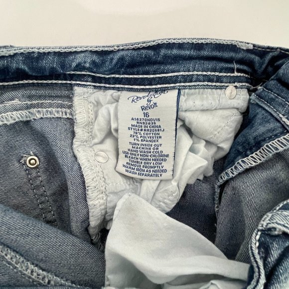 Revolution by Revolt distressed/ripped JEANS~size 16 - Picture 7 of 8